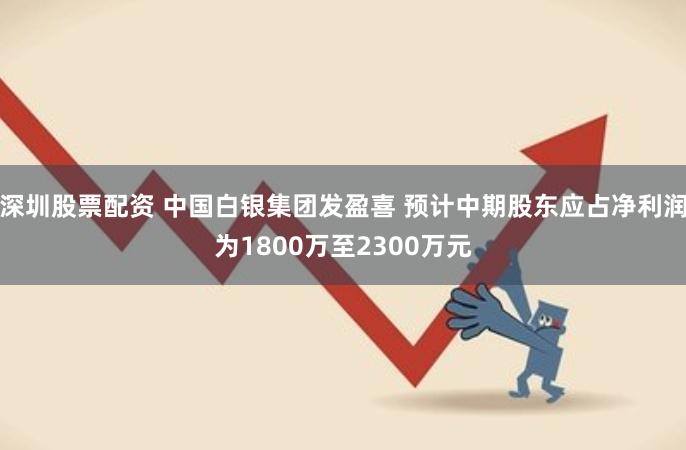 深圳股票配资 中国白银集团发盈喜 预计中期股东应占净利润为1800万至2300万元